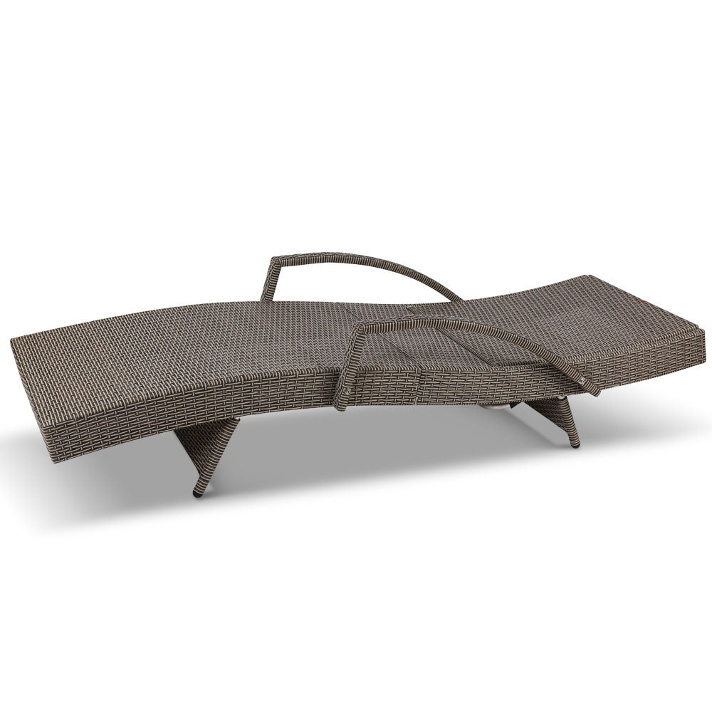 Gardeon Outdoor Sun Lounge Furniture Day Bed Wicker Pillow Sofa Set