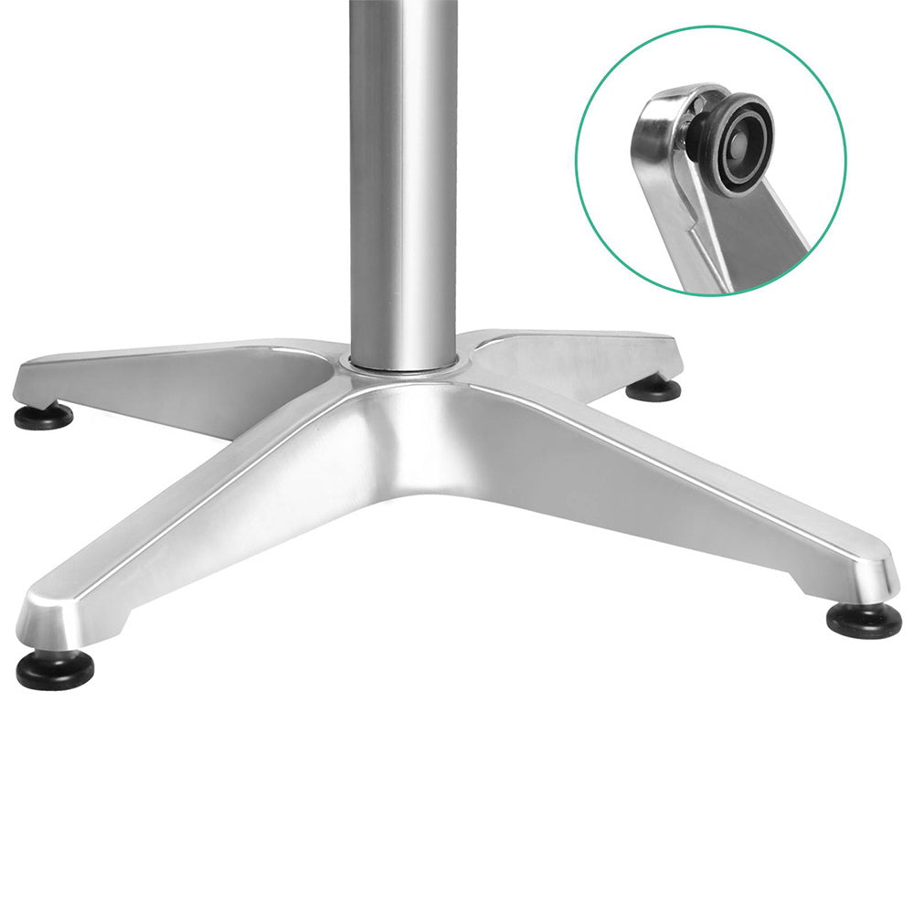 Gardeon Aluminium Adjustable Square Bar Table - Silver
