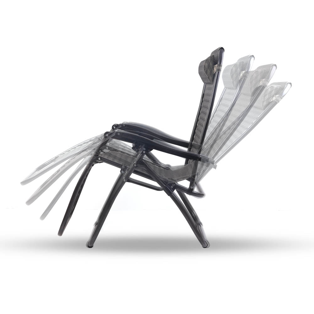 Gardeon Outdoor Portable Recliner - Grey