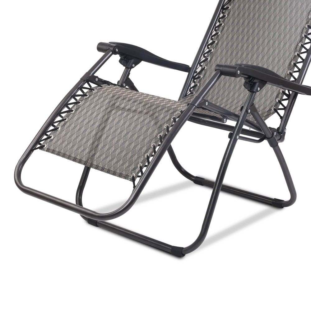 Gardeon Outdoor Portable Recliner - Grey