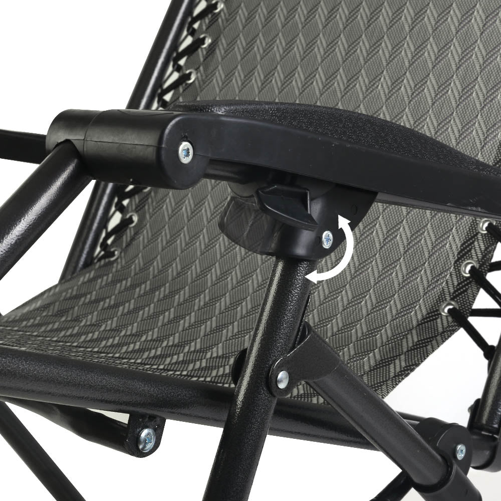 Gardeon Outdoor Portable Recliner - Grey