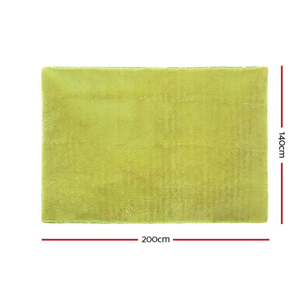 Artiss Shaggy Rug 140x200cm Green