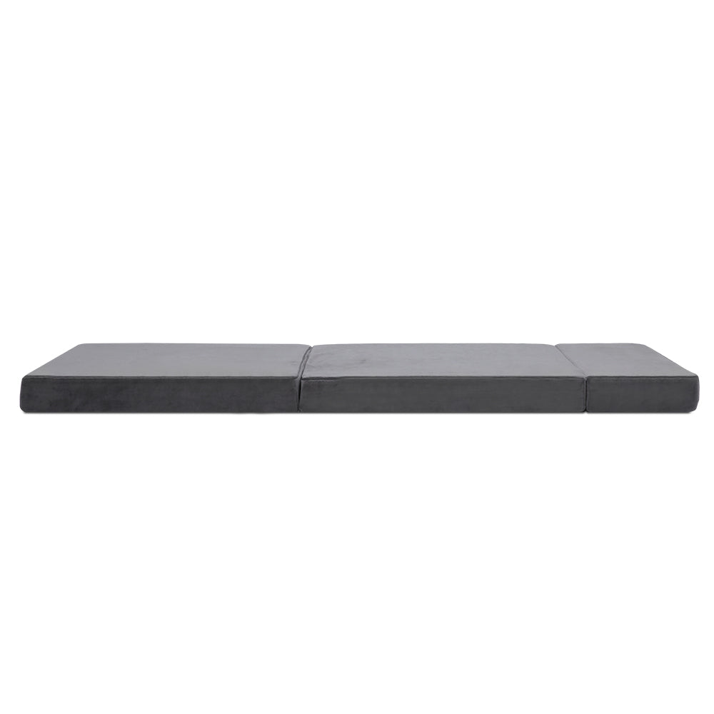 Giselle Bedding Folding Foam Portable Mattress Grey