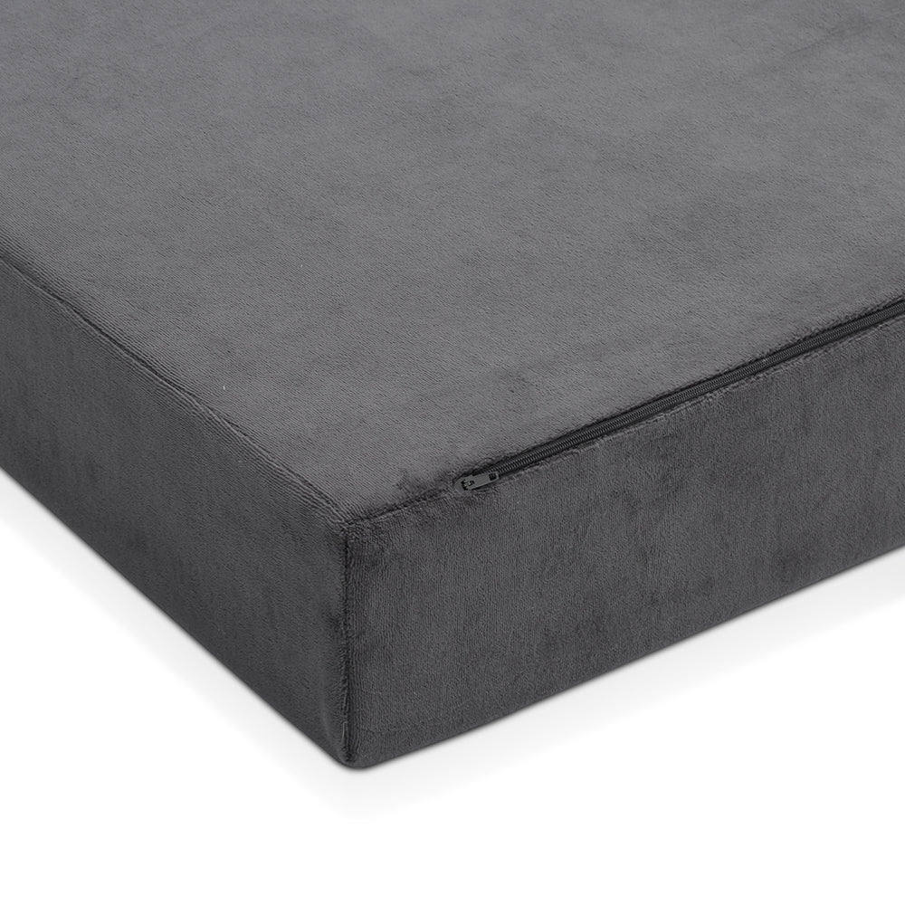 Giselle Bedding Folding Foam Portable Mattress Grey
