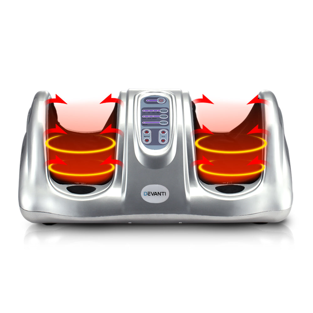Devanti Foot Massager - Silver