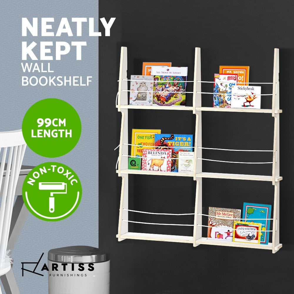 Artiss Wall Floating Shelf Kids Display Furniture Children Bookshelf