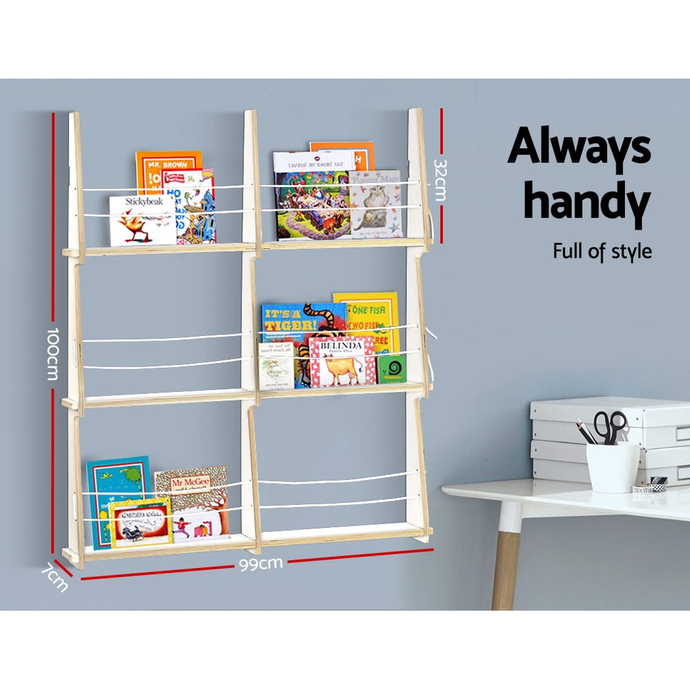 Artiss Wall Floating Shelf Kids Display Furniture Children Bookshelf