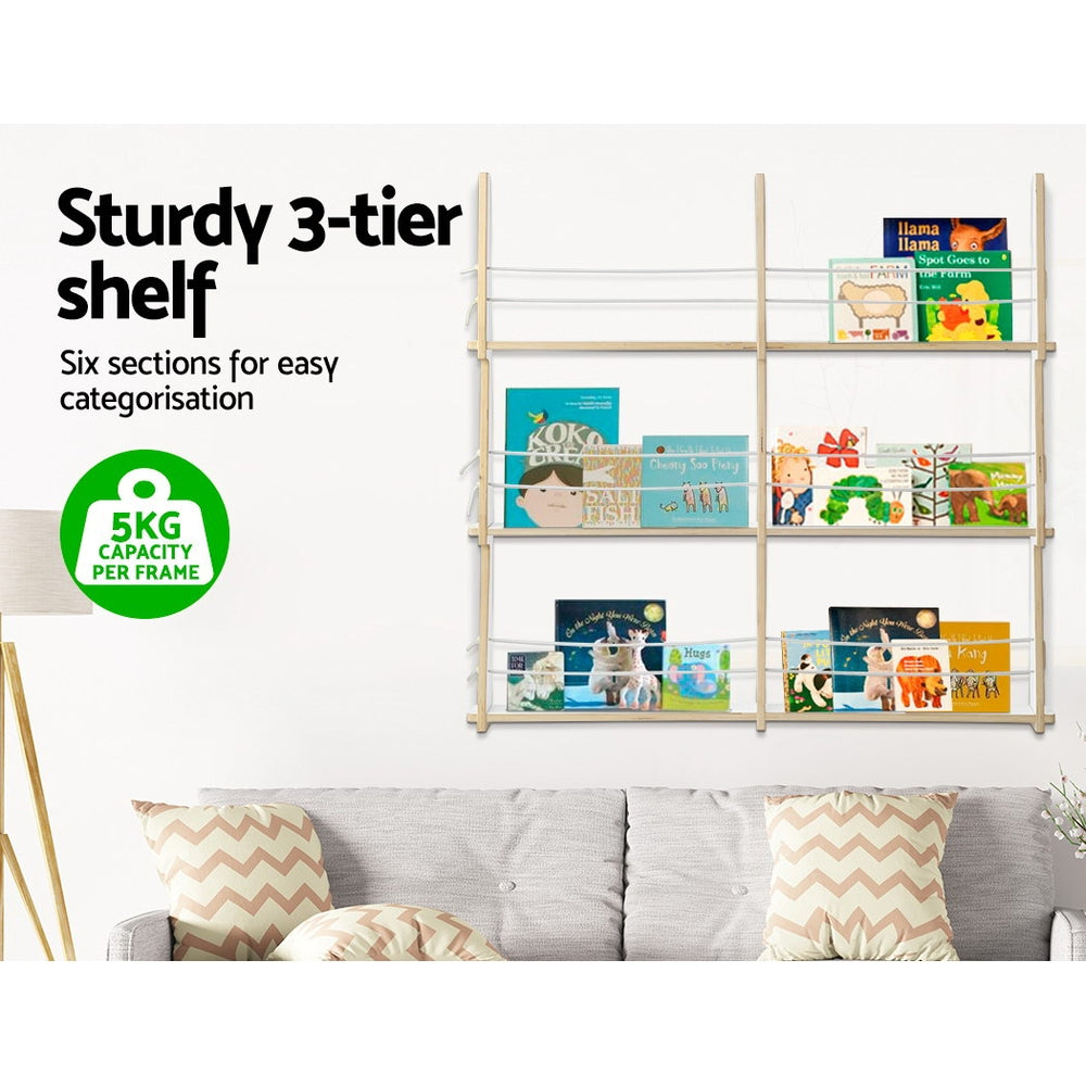Artiss Wall Floating Shelf Kids Display Furniture Children Bookshelf