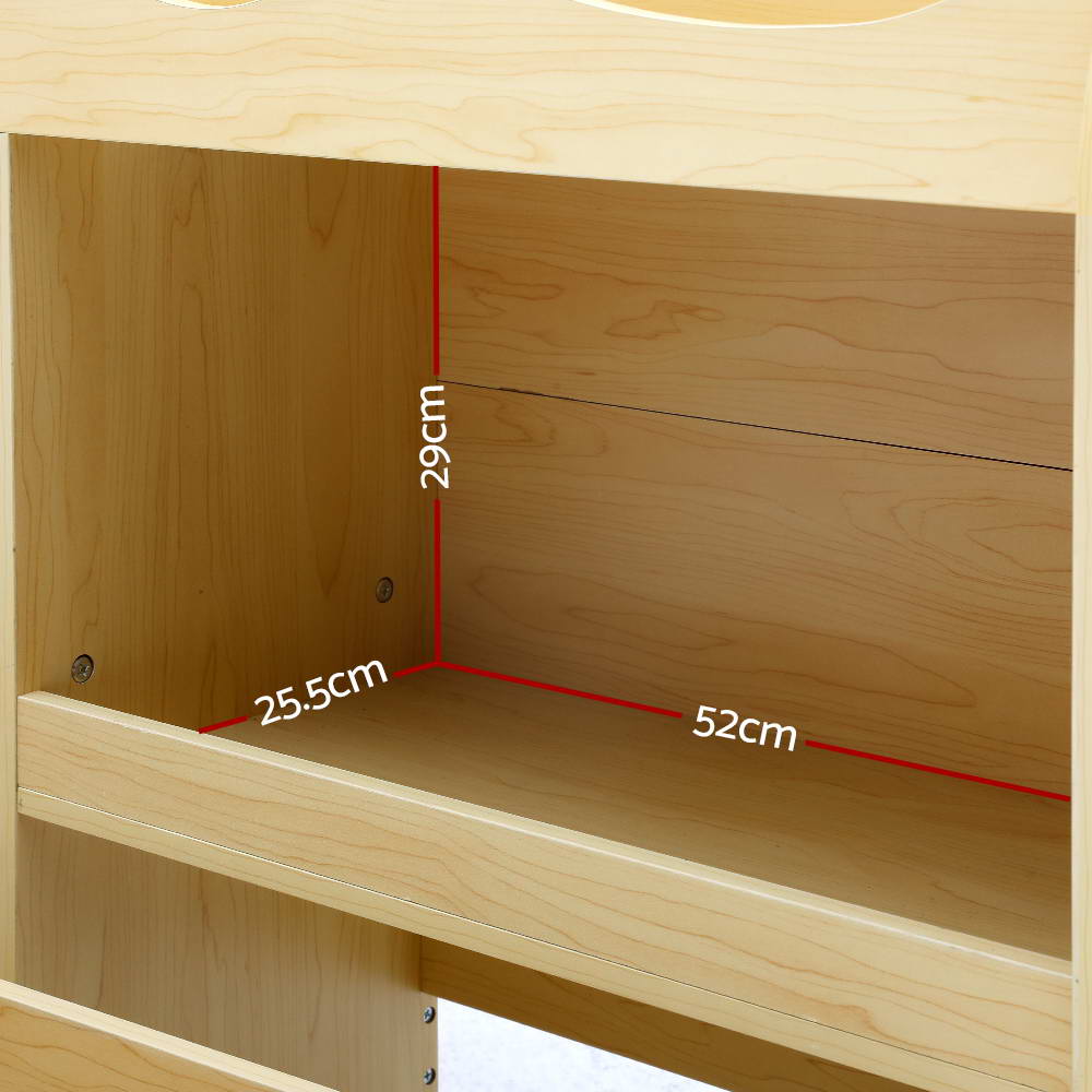 Keezi Kids Bookcase Children Bookshelf Toy Storage Box Organizer Display Rack