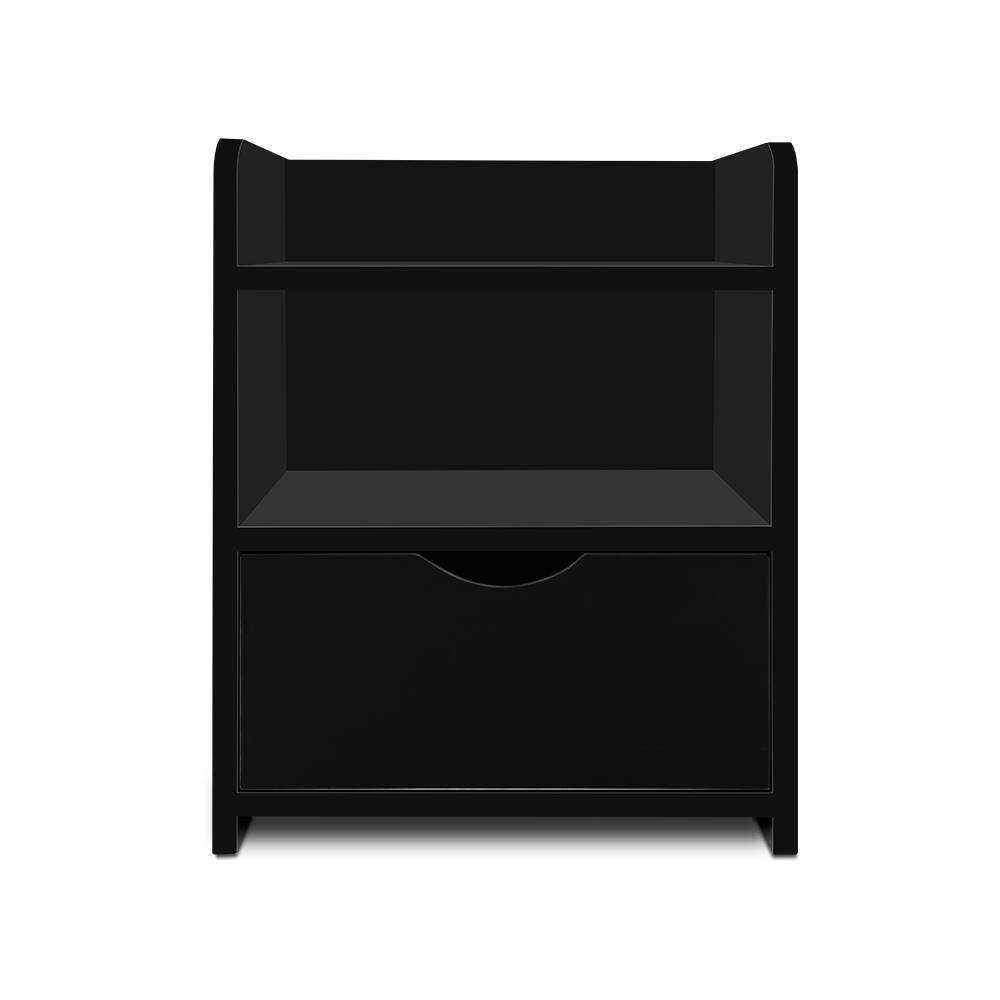 Artiss Bedside Table Drawer - Black