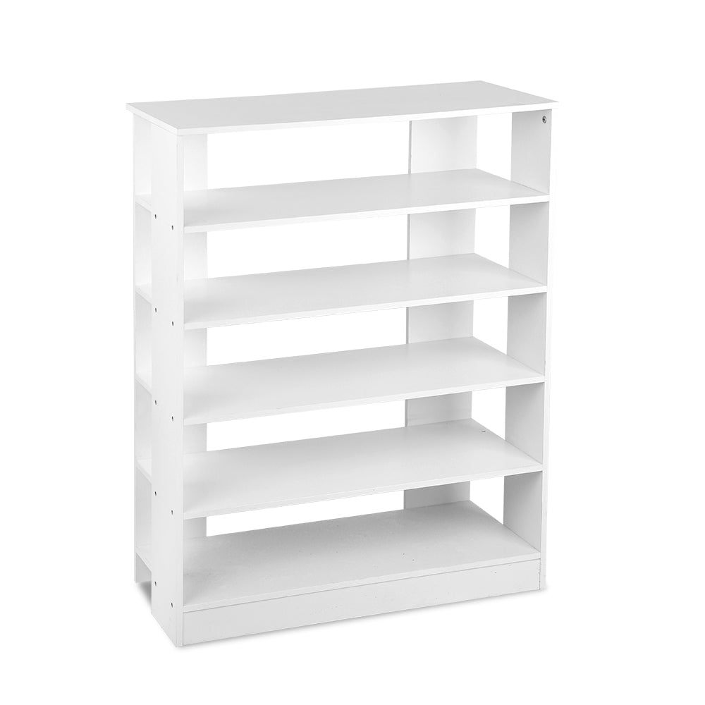 Artiss 6-Tier Shoe Rack Cabinet - White