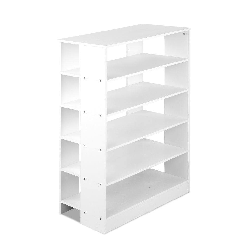 Artiss 6-Tier Shoe Rack Cabinet - White