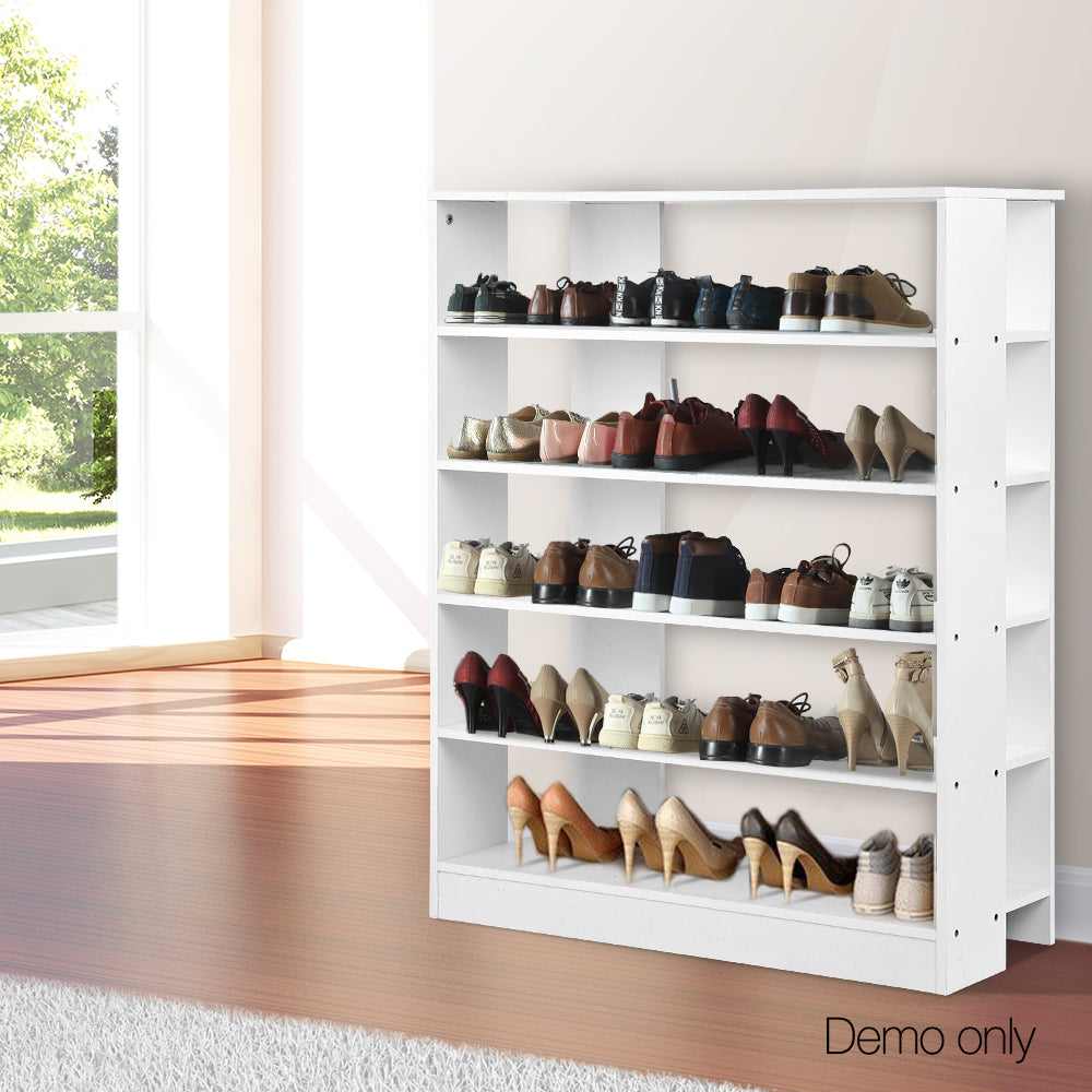 Artiss 6-Tier Shoe Rack Cabinet - White