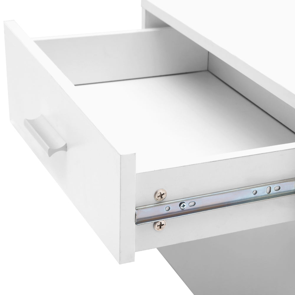 Artiss Dressing Table Stool Mirror Jewellery Cabinet Drawer White