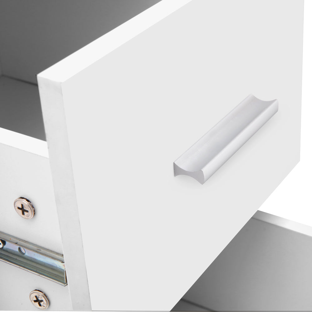 Artiss Dressing Table Stool Mirror Jewellery Cabinet Drawer White