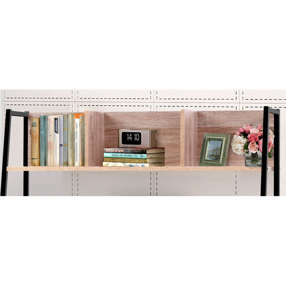 Artiss Office Computer Desk Study Table Workstation Bookshelf Storage Oak