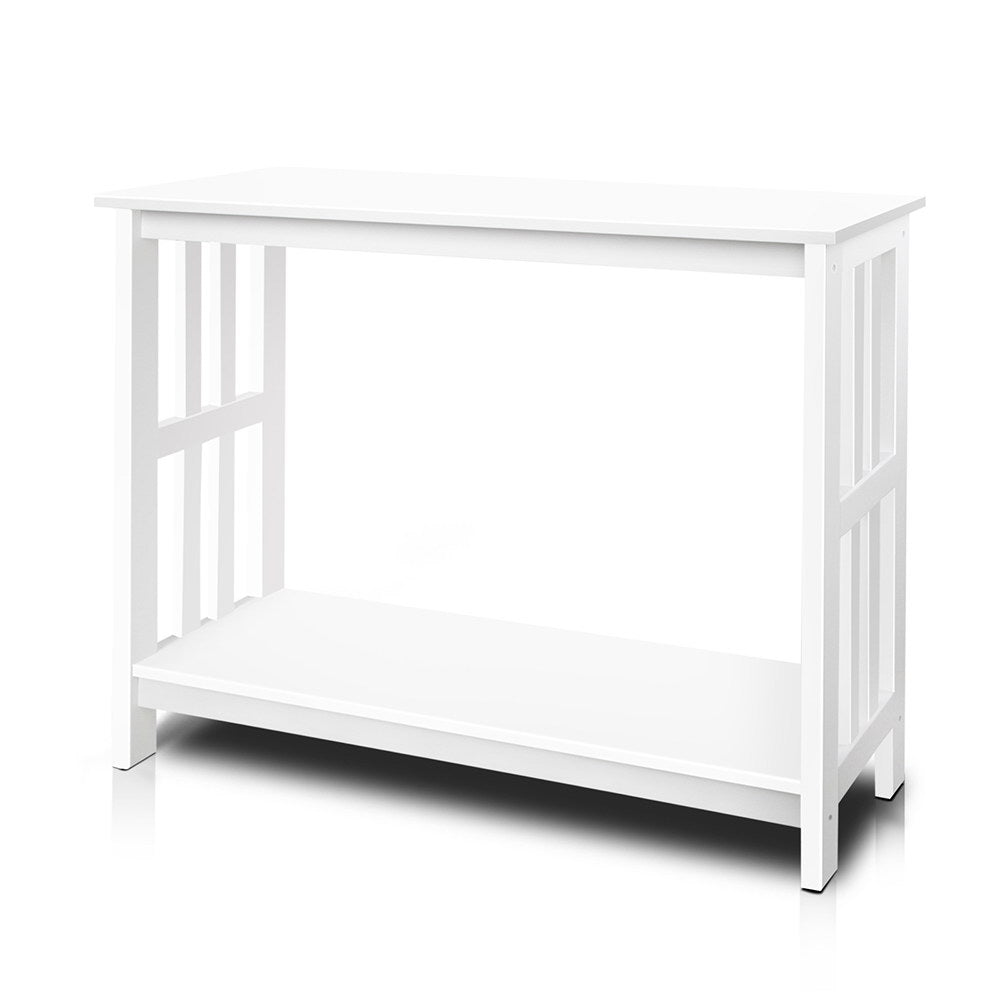 Artiss Console Table Hallway White Sideboard Desk Hall Entry Display Shelf Stand White