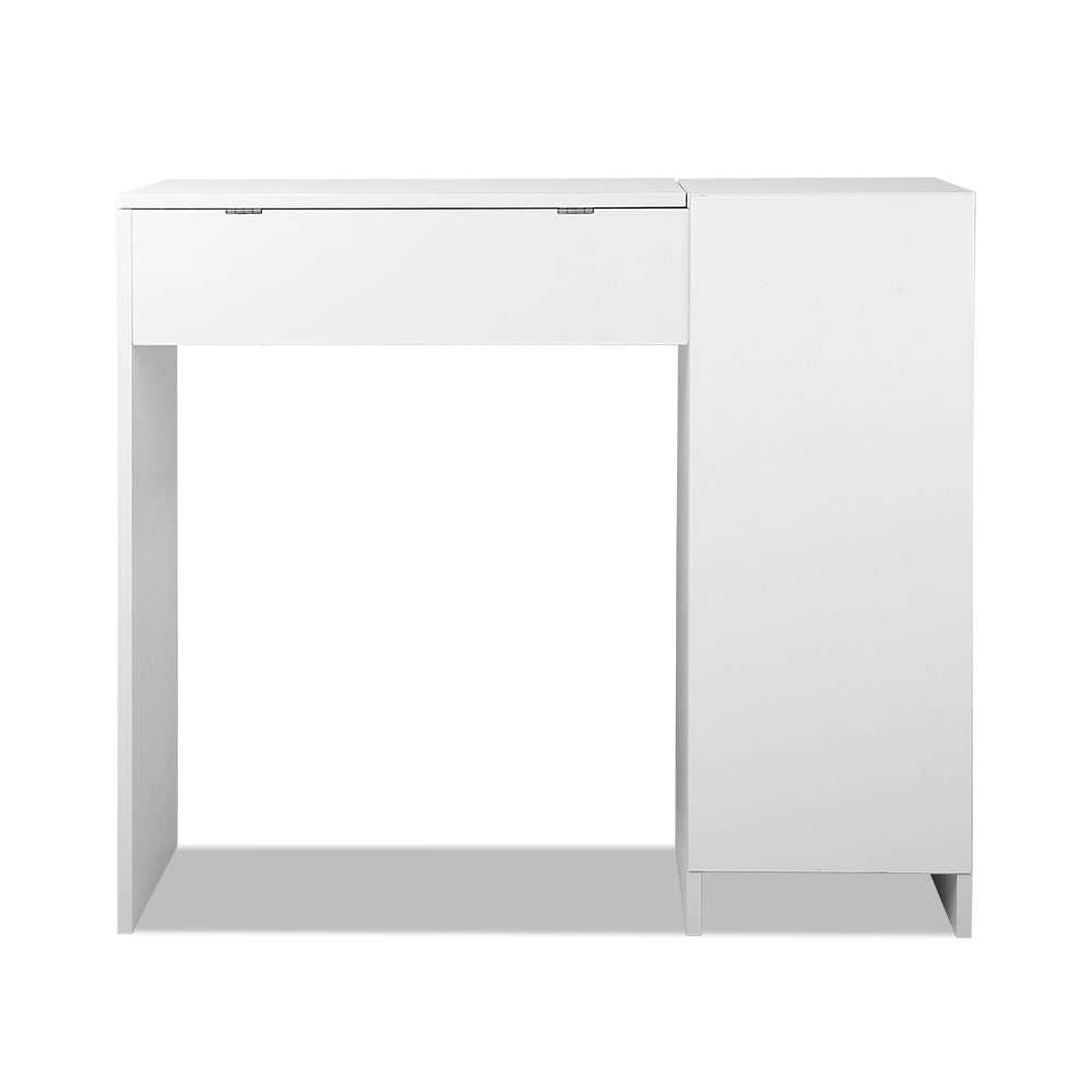 Dressing Table with Mirror - White