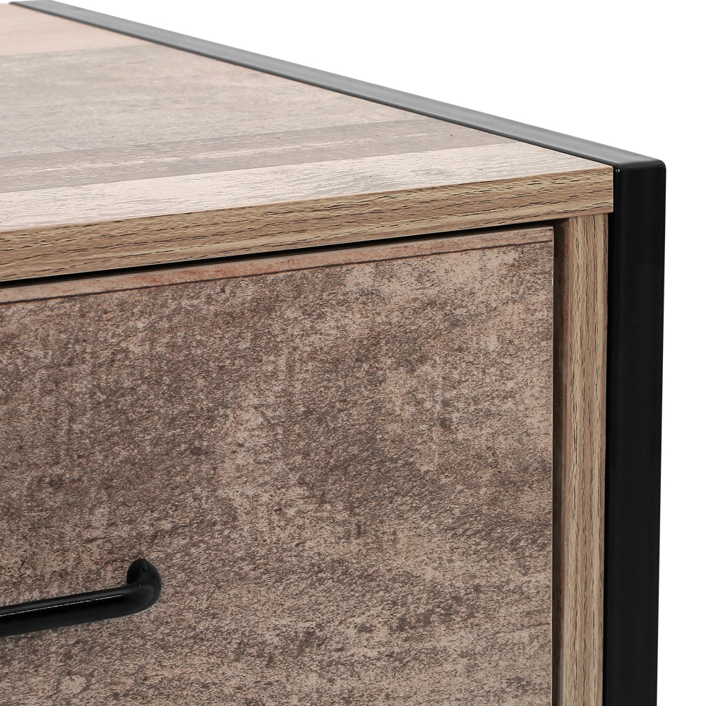 Artiss TV Stand Entertainment Unit Storage Cabinet Industrial Rustic Wooden 120cm