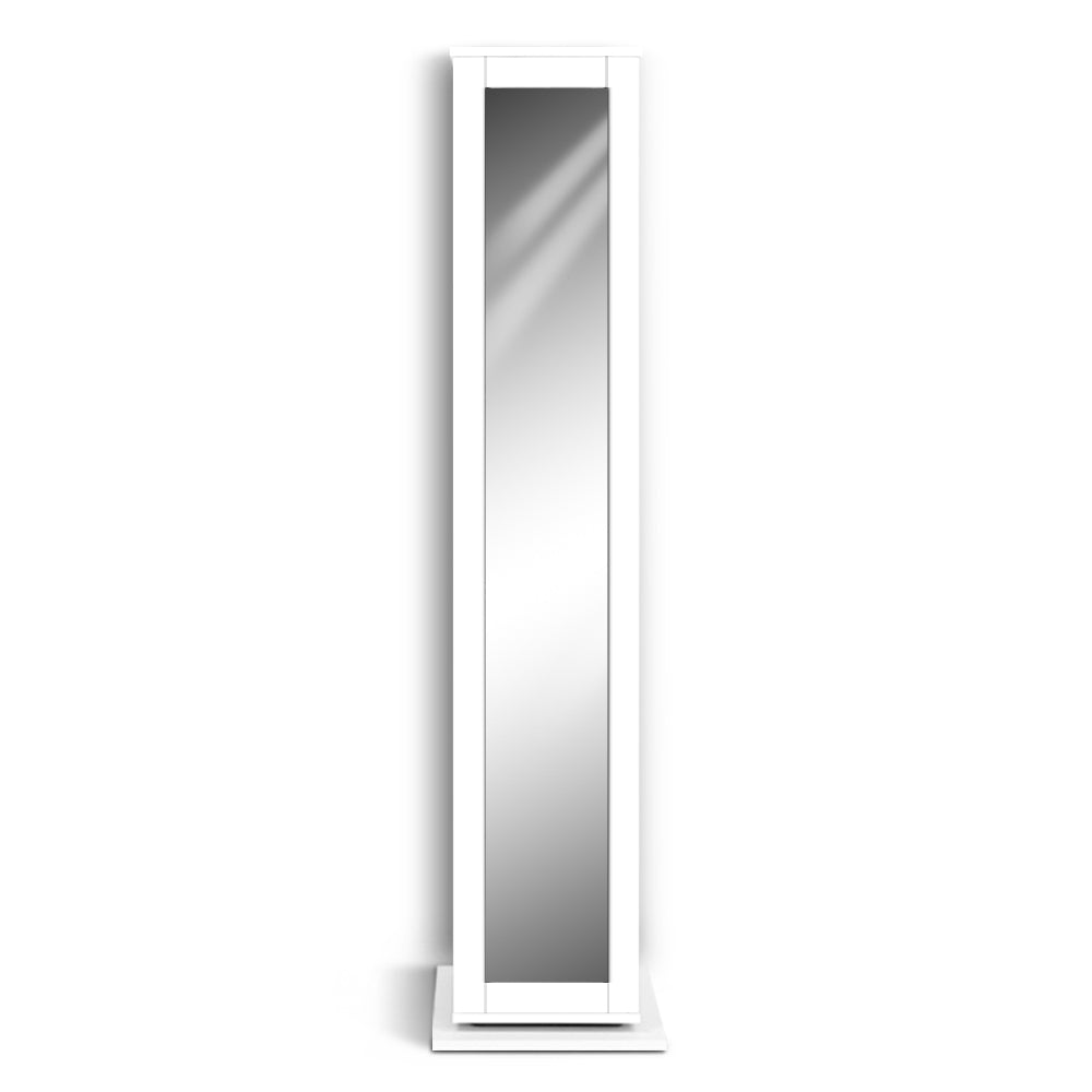 Artiss 5 Shelf Rotating Cabinet Storage Shoe Rack - White