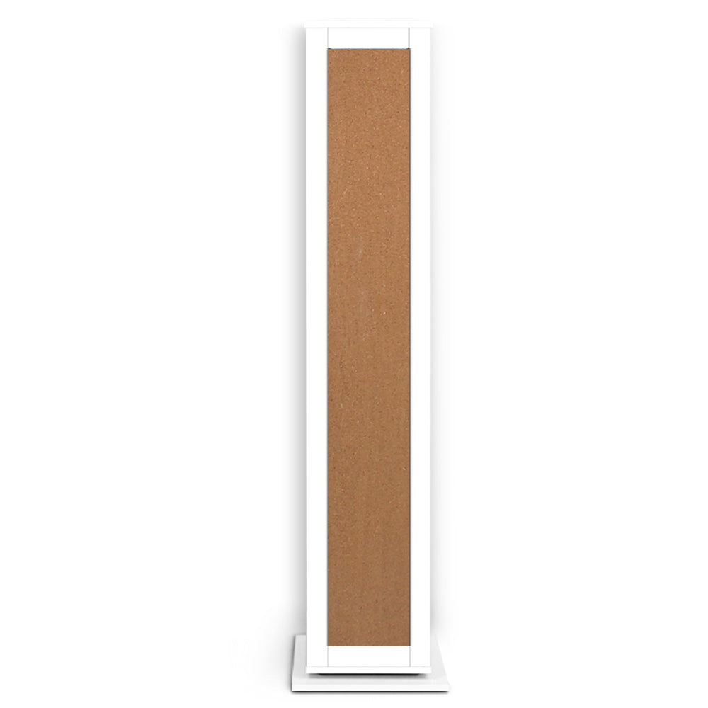 Artiss 5 Shelf Rotating Cabinet Storage Shoe Rack - White