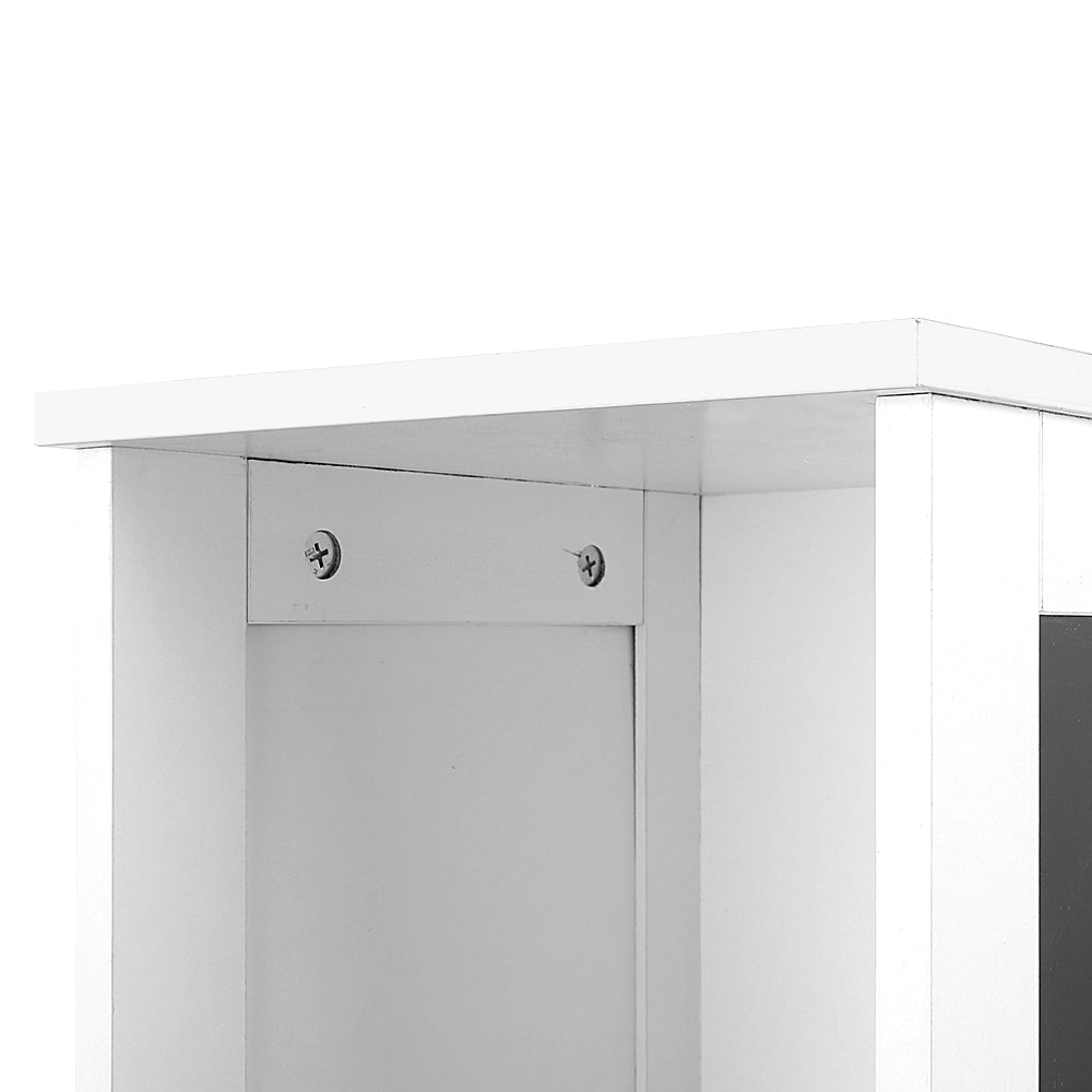 Artiss 5 Shelf Rotating Cabinet Storage Shoe Rack - White
