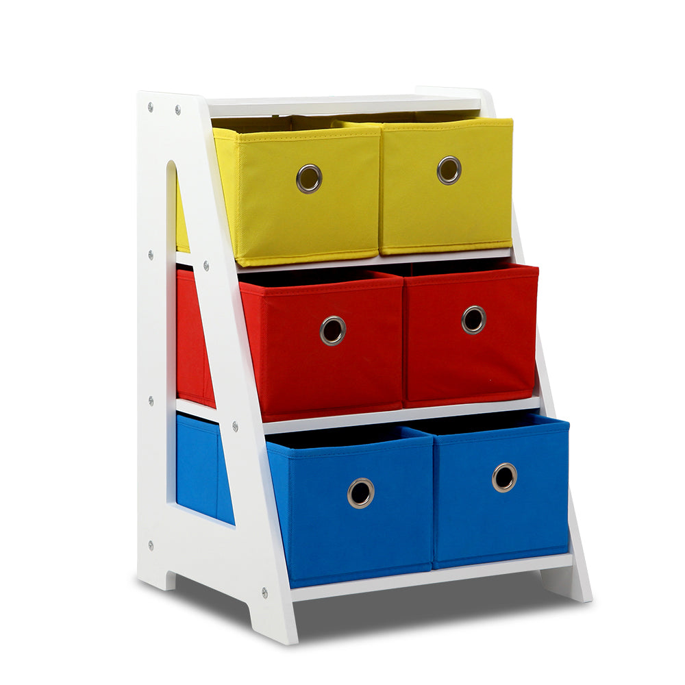 Removable Fabric Multi-bin Toy Box