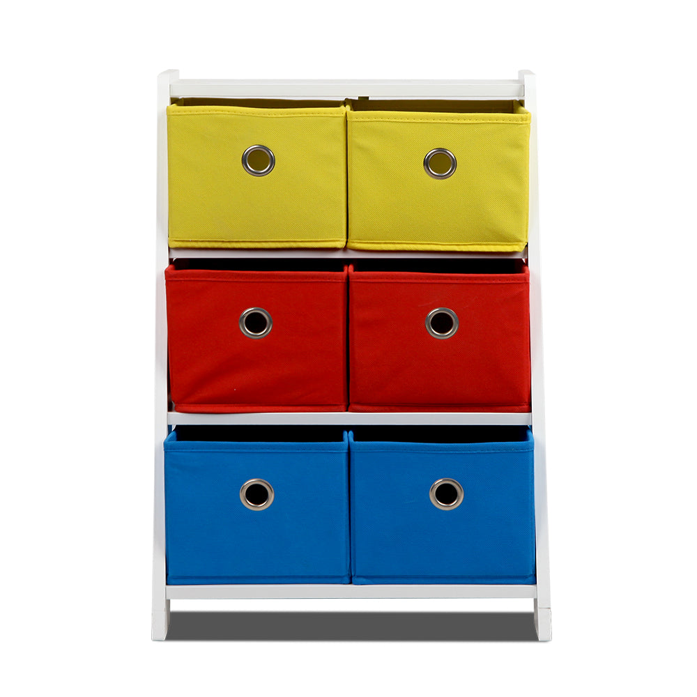 Removable Fabric Multi-bin Toy Box
