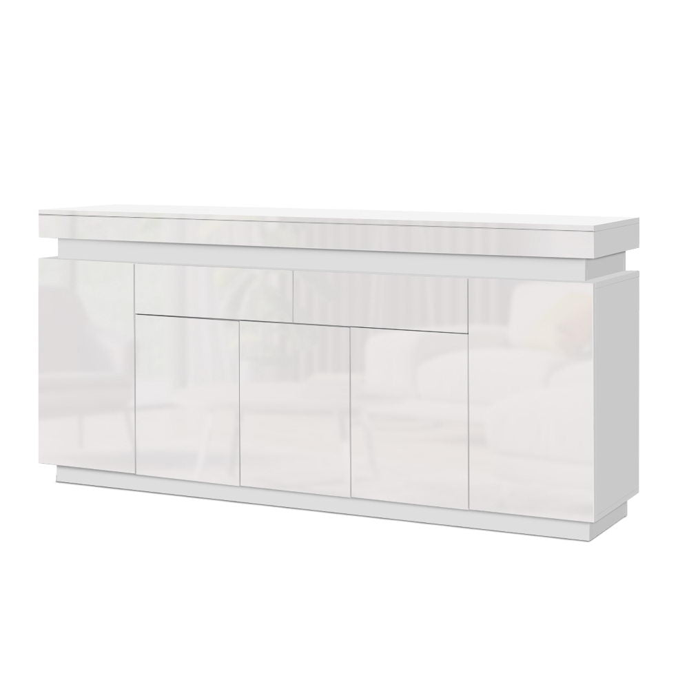 Artiss 180cm LED Buffet Sideboard Cabinet High Gloss Storage Cupboard Drawers