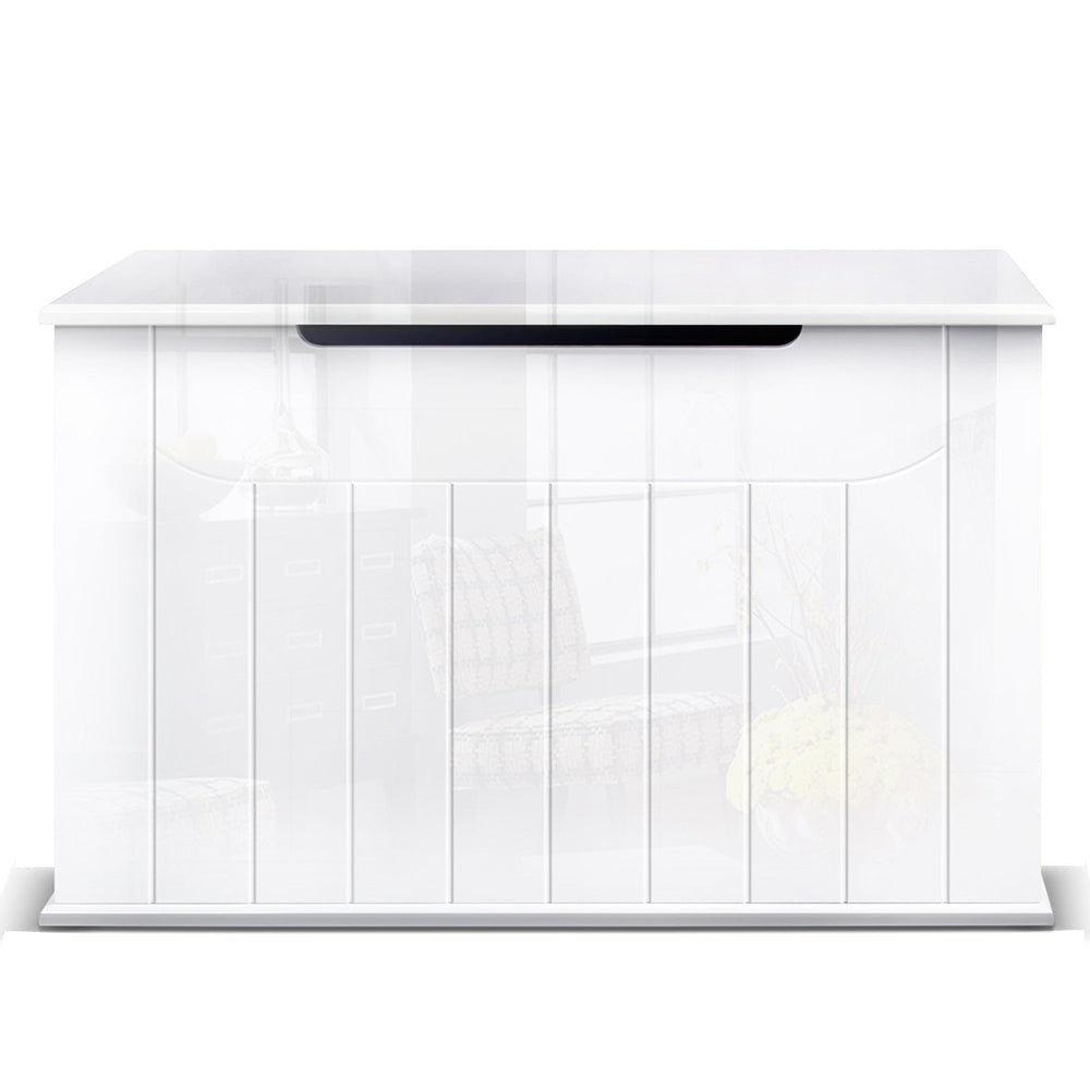 Artiss Baby Toy Box Nursery Wood Storage Chest Organizer - White