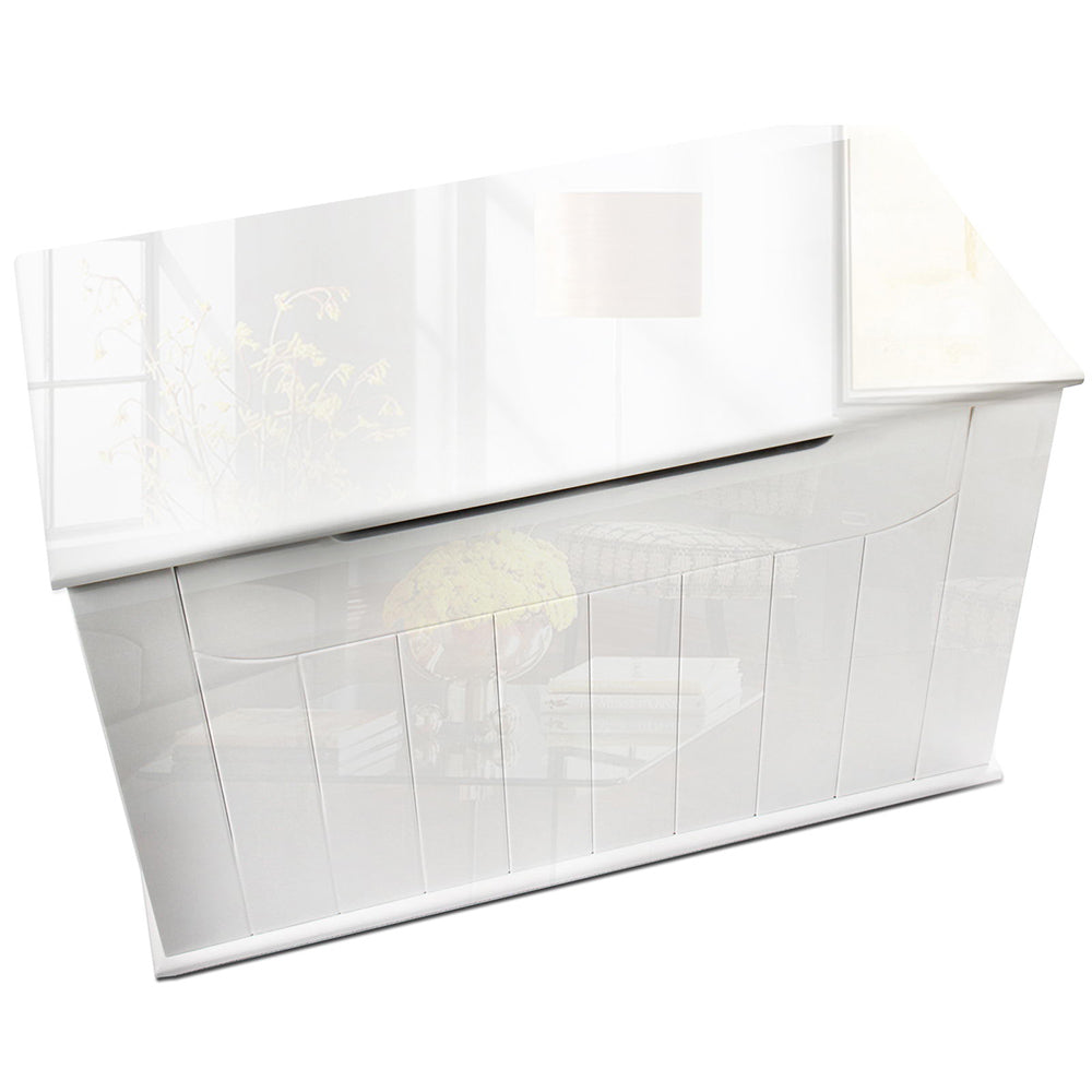 Artiss Baby Toy Box Nursery Wood Storage Chest Organizer - White