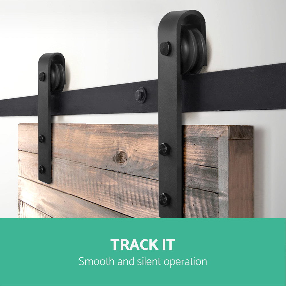 4M Sliding Barn Door Hardware Track Set Home Office Bedroom Interior Closet