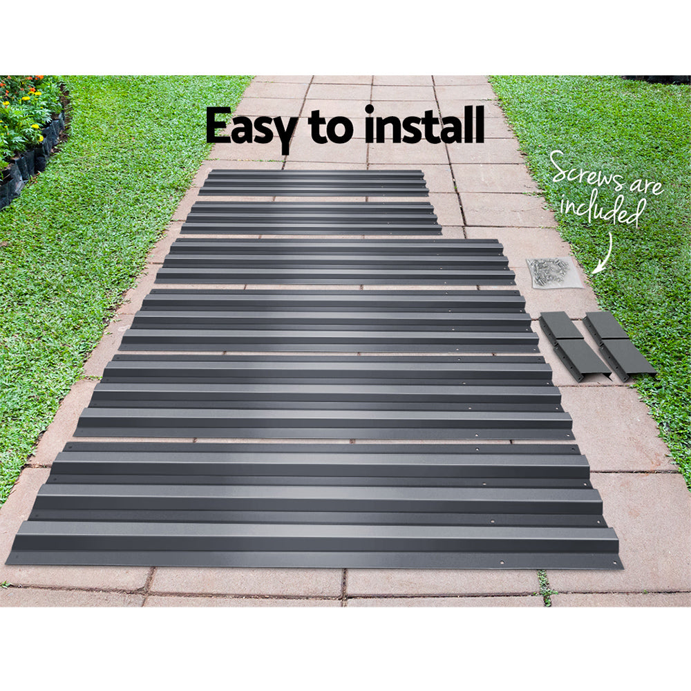 Greenfingers Garden Bed 2PCS 120X90X30CM Galvanised Steel Raised Planter