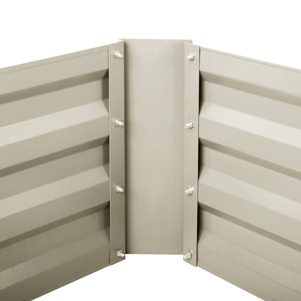 Green Fingers Set of 2 120 x 90cm Raised Garden Bed - Cream