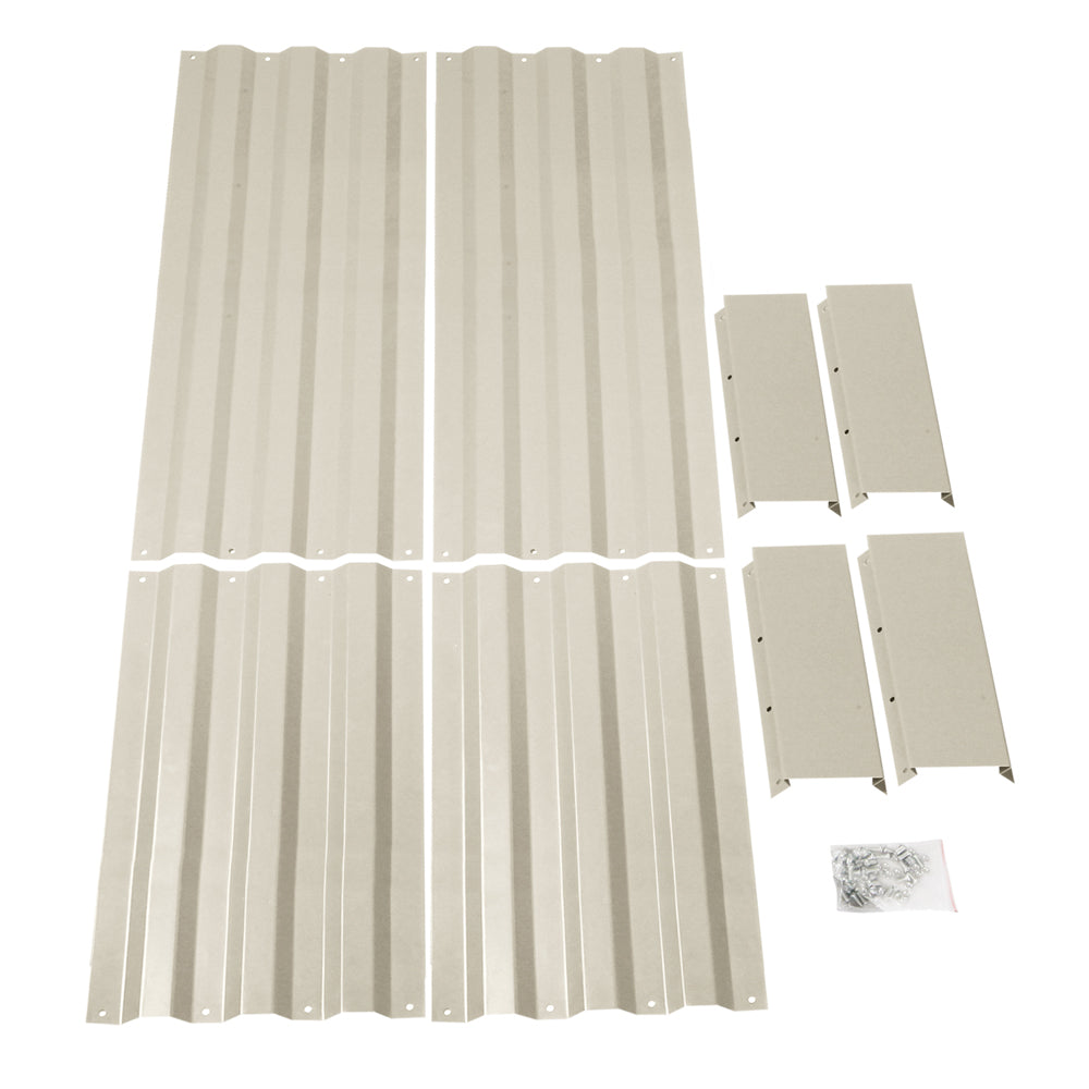 Green Fingers Set of 2 120 x 90cm Raised Garden Bed - Cream