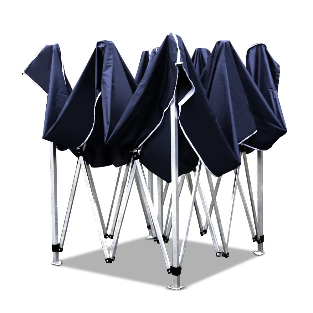 Instahut 3 x 3m Aluminium Pop Up Gazebo - Navy