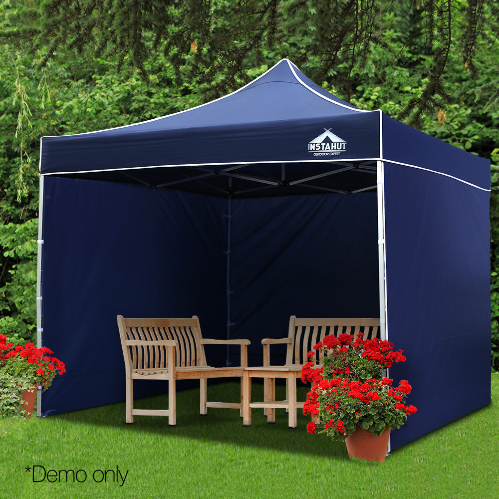 Instahut 3 x 3m Aluminium Pop Up Gazebo - Navy
