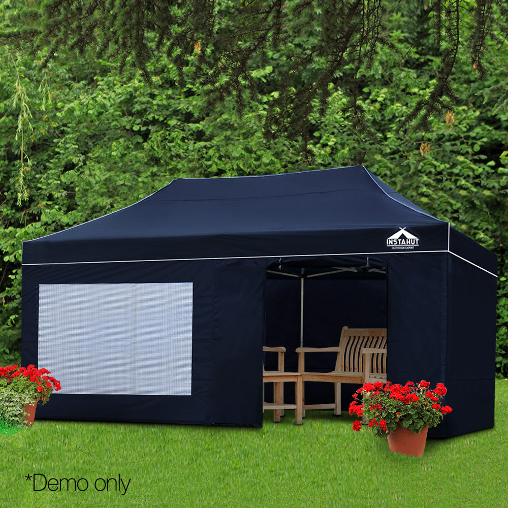 Instahut 3 x 6m Aluminium Pop Up Gazebo - Navy