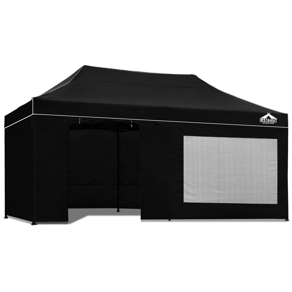 Instahut 3x6m Outdoor Gazebo - Black