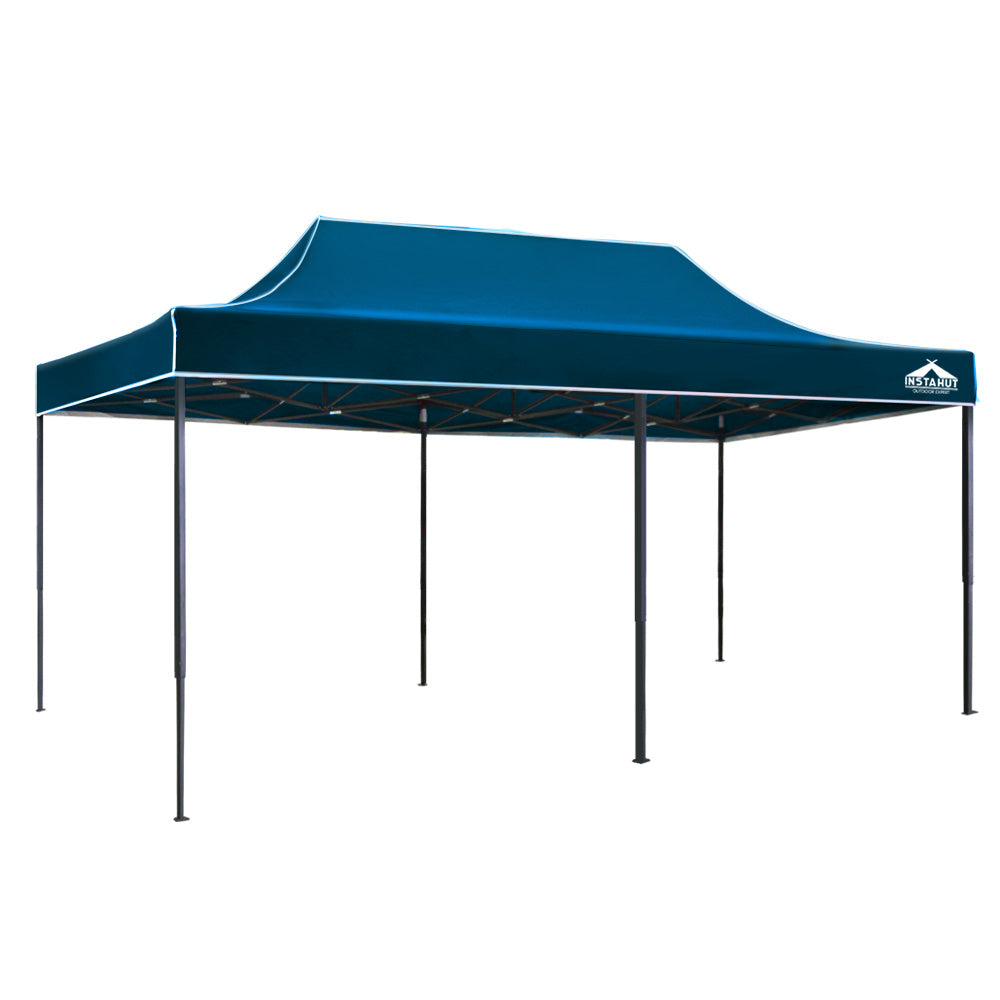 Instahut Pop Up Gazebo 3x6m Tent Folding Wedding Marquee Gazebos Sailor BLue