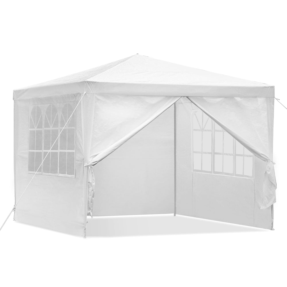 Instahut 3x3m Wedding Gazebo Outdoor Camping 4 Panels White