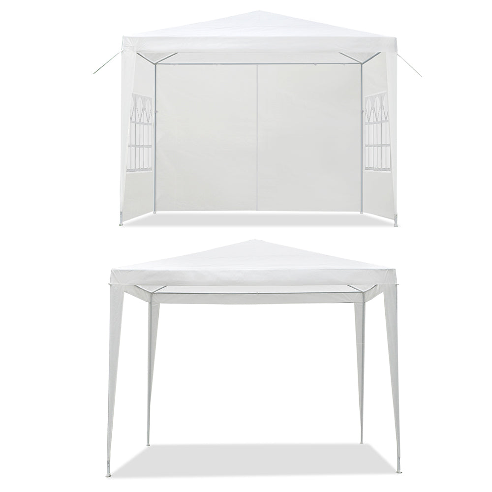 Instahut Gazebo 3x3m Outdoor Marquee Side Wall Party Wedding Tent Camping White 4 Panel