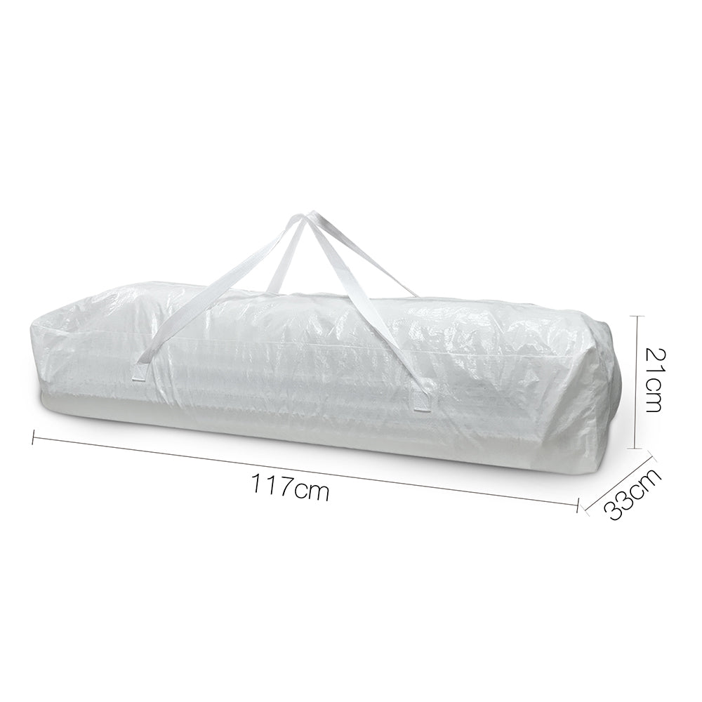 Instahut Gazebo 3x9m Outdoor Marquee side Wall Gazebos Tent Canopy Camping White 8 Panel
