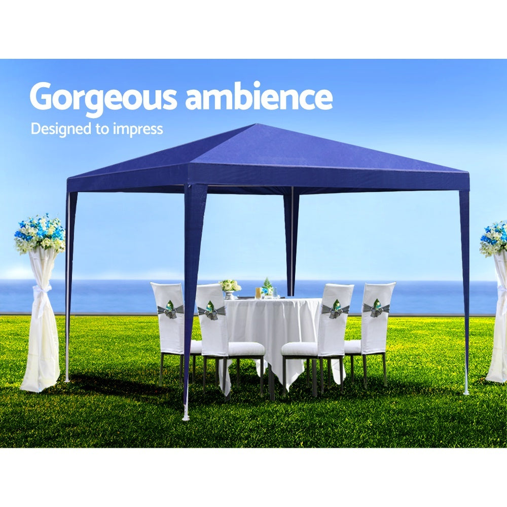 Instahut Gazebo 3x3m Tent Marquee Party Wedding Event Canopy Camping Blue