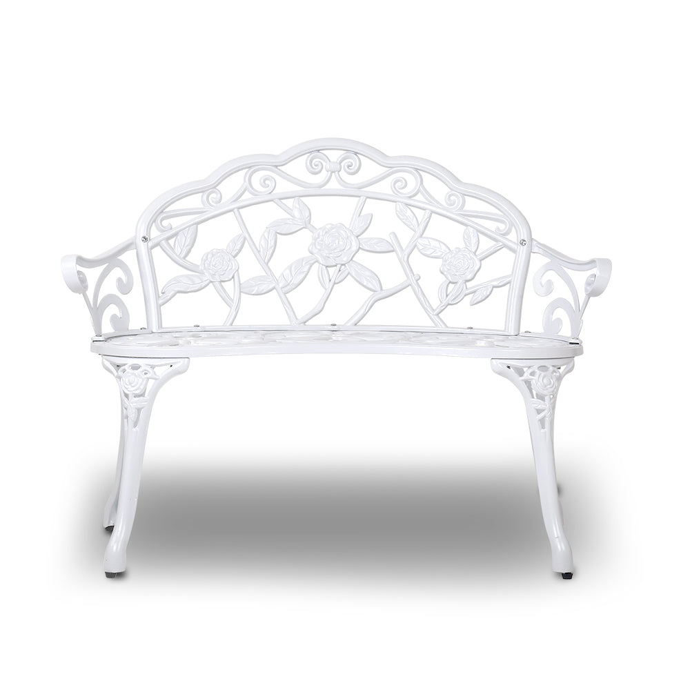 Gardeon Victorian Garden Bench White