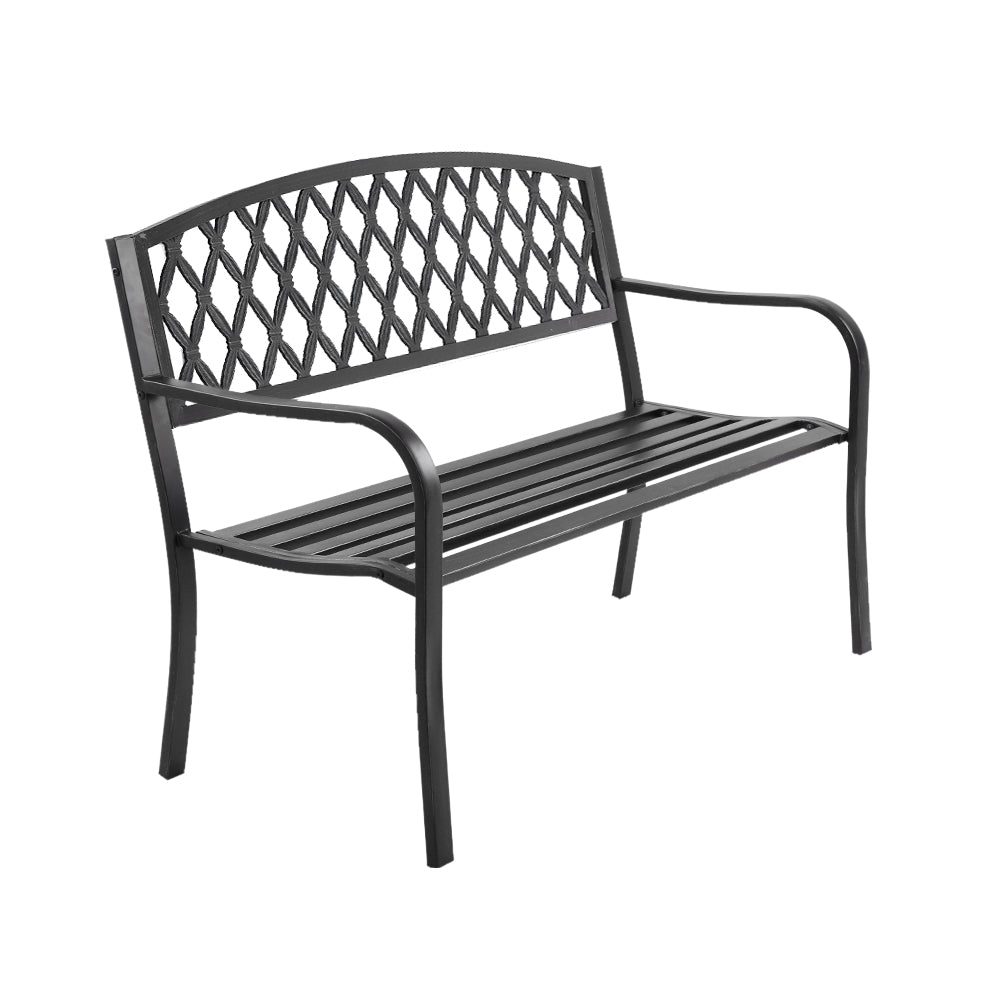 Gardeon Cast Iron Vintage Garden Bench - Black