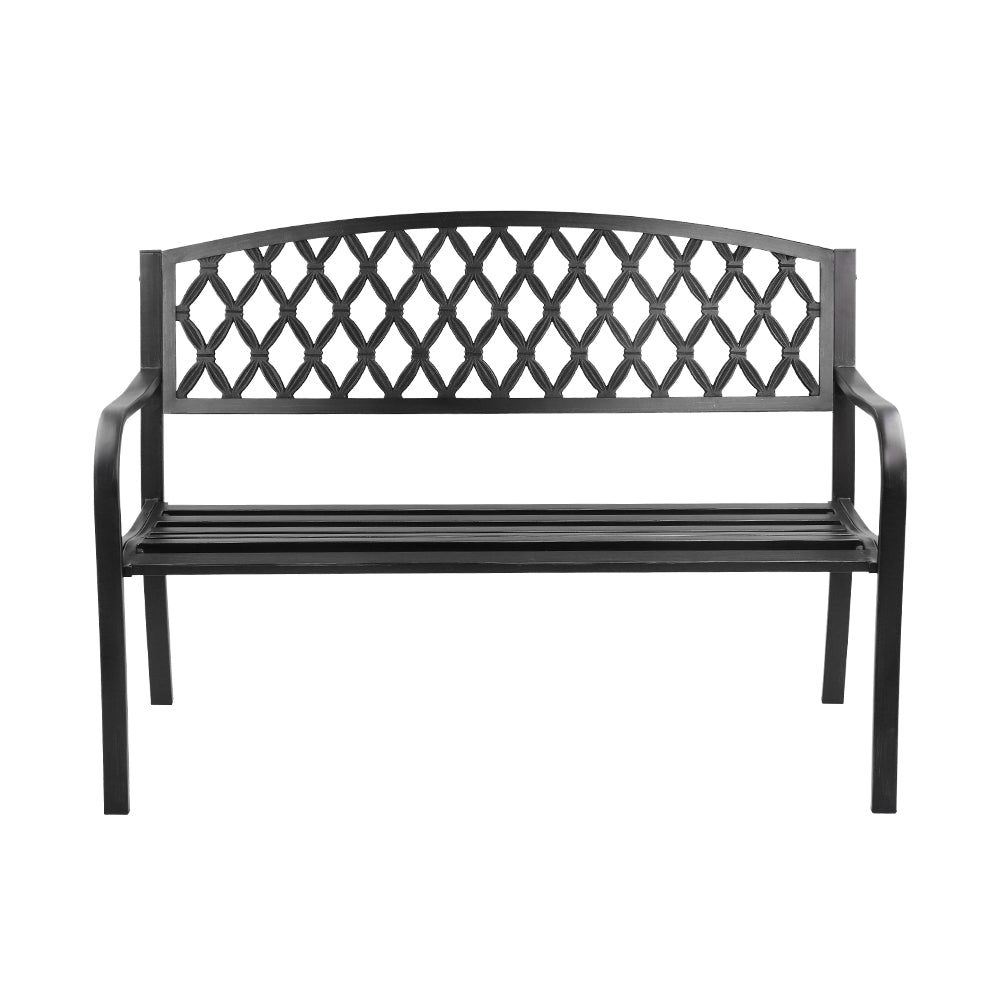 Gardeon Cast Iron Vintage Garden Bench - Black