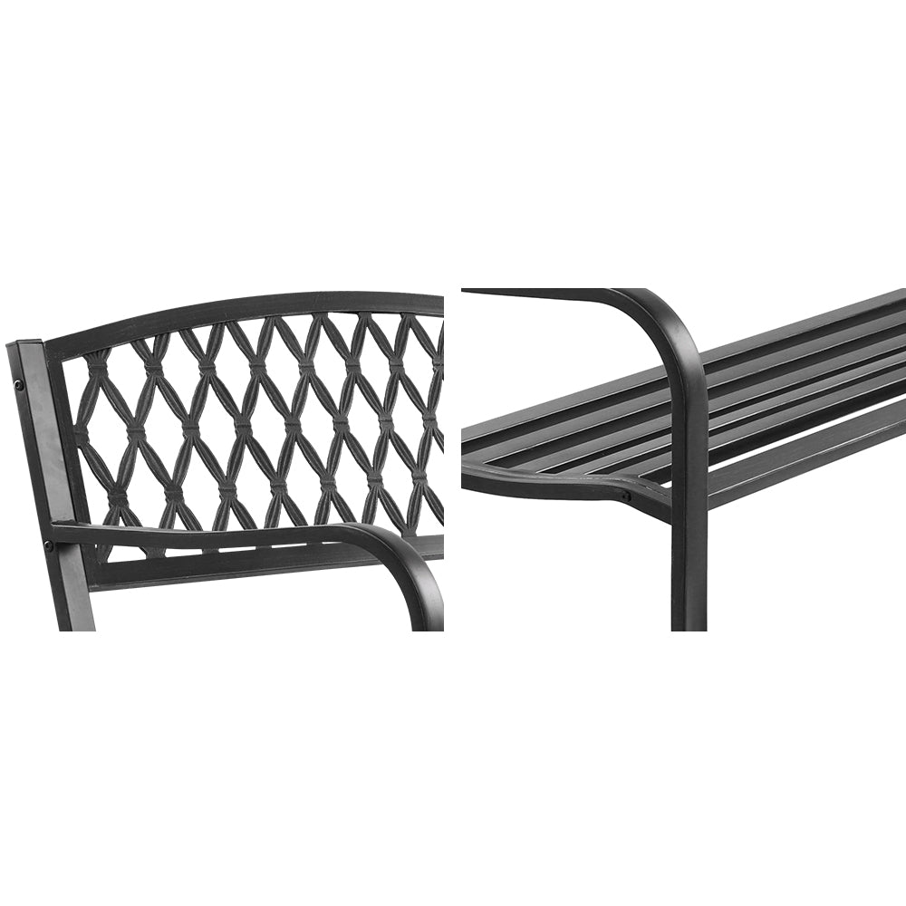Gardeon Cast Iron Vintage Garden Bench - Black
