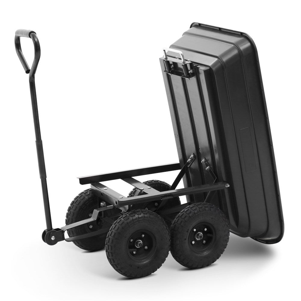 Gardeon 75L Garden Dump Cart - Black