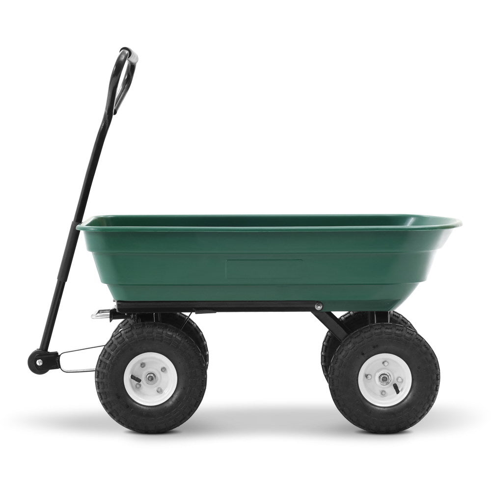 Gardeon 75L Garden Dump Cart - Green